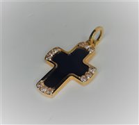 Pendentif Guerretta Gioielli Femme Croce in Or rosé Onice GUERR167 - GUERR167